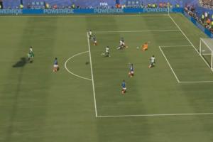 法国本场第1脚射正！奥利塞左脚抽射，被门迪及时出击封堵